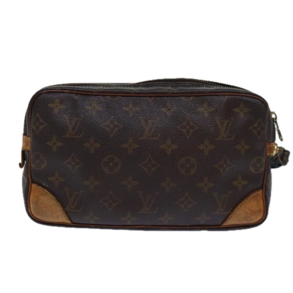 LOUIS VUITTON Monogram Marly Dragonne GM Clutch Bag M51825 LV Auth - Picture 2 of 16